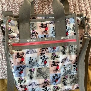 Lesportsac Disney Small North South Tote Mickey Patchwork Limited 3538 G786